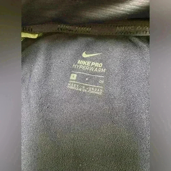 Nike Pro Women's Hyperwarm Half Zip Pullover Navy Blue SMALL - Picture 5 of 6